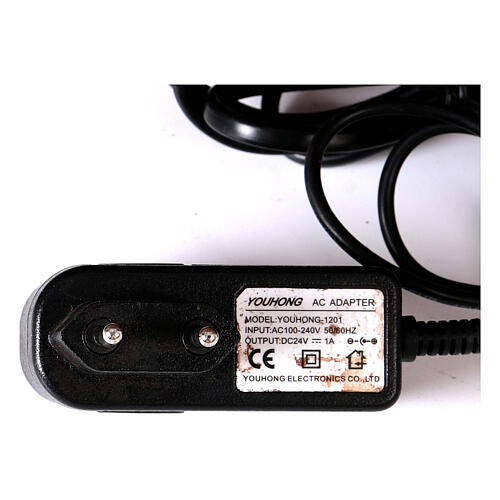 Scenografia szopki neapolitańskiej z oświetleniem, młynem, wodospadem, 100x80x60 cm 6