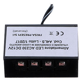 Controladores de Efeitos para Presépio: Alimentador para fitas LED LC8 2,1 mm 4 tomadas para presépio de Natal
