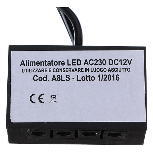 Netzanschlussgerät LC8 für LEDs, 8 Steckbuchsen, 2,1 mm 2