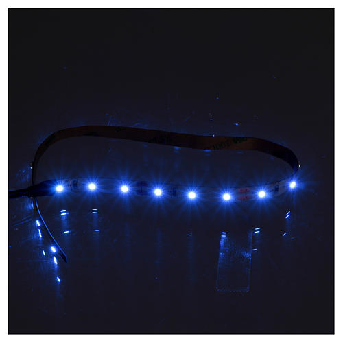 LED light self-adhesive strip, blue light for Nativity scene 30 cm 2