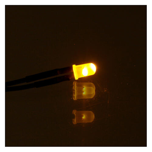 Lâmpada LED 5 mm luz amarela presépio 2