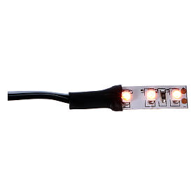 3 LED light Strip self-adhesive 12V 4 cm orange for nativities