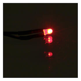 Lâmpada LED 3 mm luz vermelha presépio
