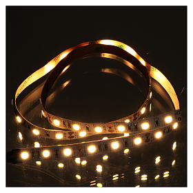 Light strip 45 LEDs, 12V warm white light for Nativity scene, 75 cm