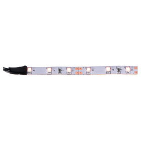 Fita 6 lâmpadas LED luz laranja para artigos da linha Frisalight - 0,8x8 cm