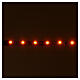 Fita 6 lâmpadas LED luz laranja para artigos da linha Frisalight - 0,8x8 cm s2