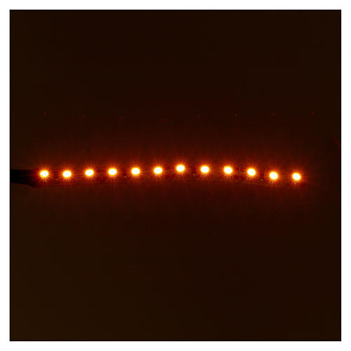 LED strip for Nativity scene with 12 LEDs 12V, orange light 16 cm, with adhesive side 2