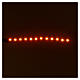 Striscia 12 led autoadesive 12V luce arancio 16 cm per presepi s2