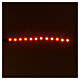 Fita 12 lâmpadas LED luz laranja 12V para artigos da linha Frisalight - 0,8x16 cm s2
