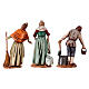 Personajes asomados 3 figuras belén 10 cm de altura media Moranduzzo estilo 700 s5