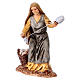 Woman spinner and shepherd for 10 cm Nativity scene Moranduzzo, Neapolitan style s2