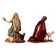 Woman spinner and shepherd for 10 cm Nativity scene Moranduzzo, Neapolitan style s4