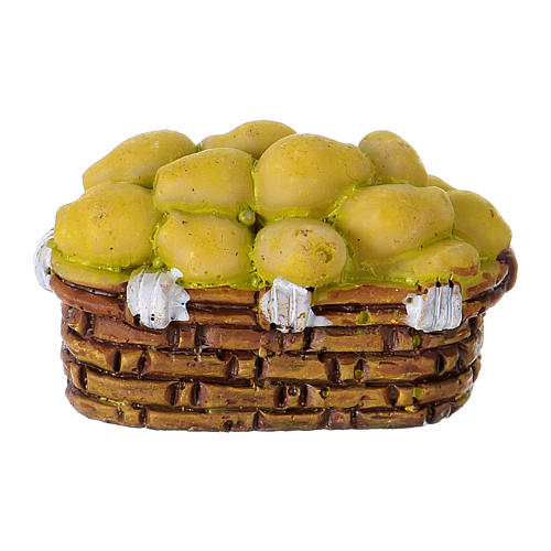 Pear basket in resin for 10 cm Nativity scene Moranduzzo 2
