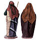 Traveller and woman with jar for Nativity scene in terracotta, Spanish style 14 cm s4