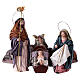 Nativity with six characters in terracotta, Spanish style 14 cm s1