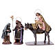 Mary and Joseph looking for accommodation for Nativity scene in terracotta, Spanish style 14 cm s1
