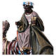 Heilige Könige auf Kamel mit Treibern 14cm Terrakotta und Stoff s5
