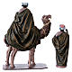 Heilige Könige auf Kamel mit Treibern 14cm Terrakotta und Stoff s11