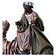 Figurki Trzej Królowie Mędrcy na wielbłądach z prowadzącymi 14 cm, styl hiszpański s5
