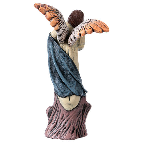 Escena Natividad belén 14 cm de altura media 6 figuras terracota estilo Español 8