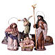 Escena Natividad belén 14 cm de altura media 6 figuras terracota estilo Español s1