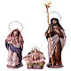 Escena Natividad belén 14 cm de altura media 6 figuras terracota estilo Español s2