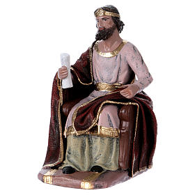 König Herodes mit Soldaten 14cm Terrakotta und Stoff