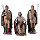 Herods and guards for Nativity scene in terracotta, Spanish style 14 cm s1