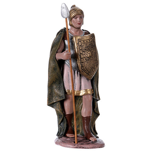 Cena Herodes com soldados terracota para presépio com figura altura média 14 cm estilo espanhol 6