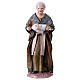 Old woman with child for Nativity scene in terracotta, Spanish style 14 cm s1