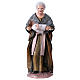 Old woman with child in spanish style, 14 cm terracotta figurine s1