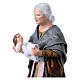 Old woman with child in spanish style, 14 cm terracotta figurine s2