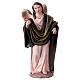 Old woman with child in spanish style, 14 cm terracotta figurine s9
