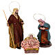 Terracotta Nativity with six characters, Spanish style 14 cm s2