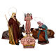 Holy Family in Spanish style, 6 terracotta characters 14 cm s1