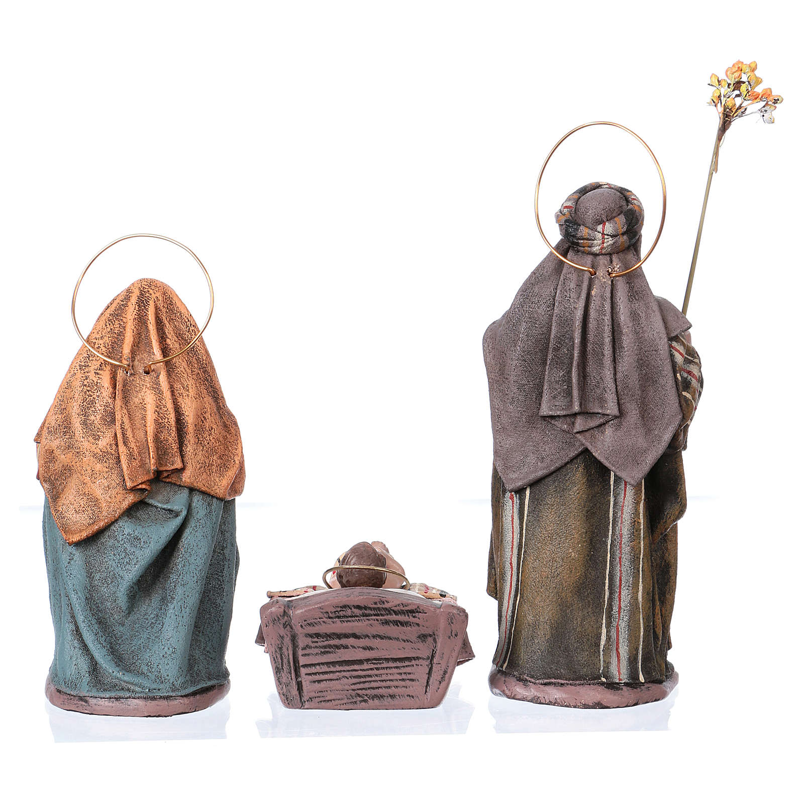 Nativity with 6 characters in terracotta, Spanish style 14 online