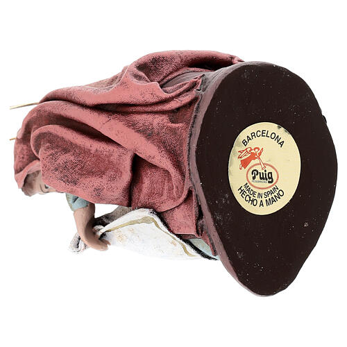 Natividade 6 peças em estilo espanhol para presépio terracota com figura altura média 14 cm estilo espanhol 8