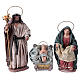 Holy Family in Spanish style, 6 terracotta figurines 14 cm s2