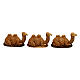 Camelos deitados 3 peças para presépio Moranduzzo com figuras de 3,5 cm de altura média s1