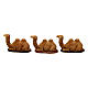 Camelos deitados 3 peças para presépio Moranduzzo com figuras de 3,5 cm de altura média s2