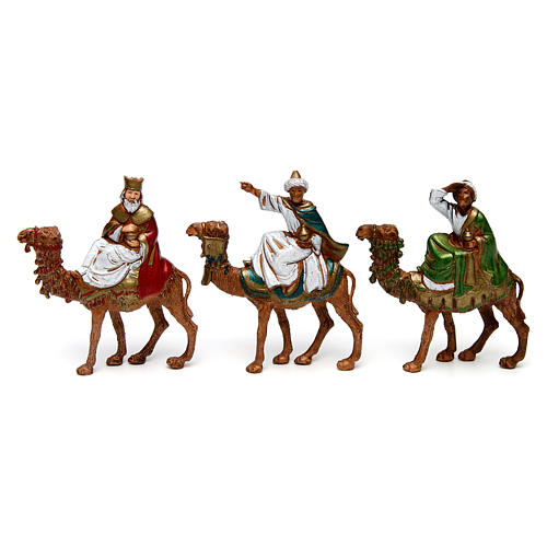 Tres Reyes Magos sobre camello 6 cm Moranduzzo 1
