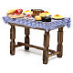 Table with food for 24 cm Neapolitan Nativity scene s2
