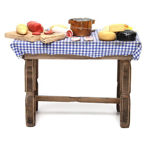 Tavolo imbandito per presepe napoletano 24 cm 1