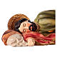 Krippenfigur schlafender Heiliger Josef, für 30 cm Krippe, aus Kunstharz s2