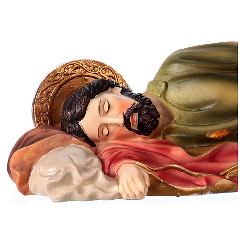 Saint Joseph endormi 30 cm statue en résine 2