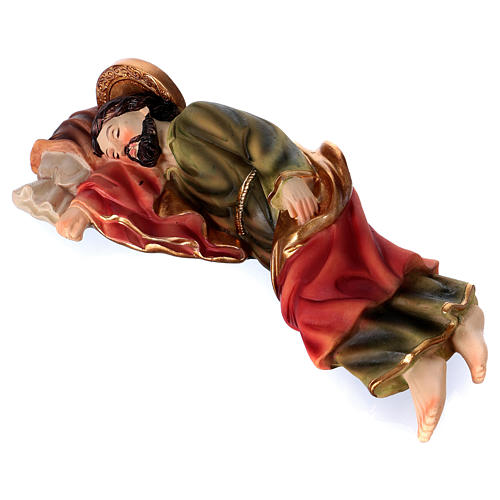 Sleeping St. Joseph in resin 20 cm 3