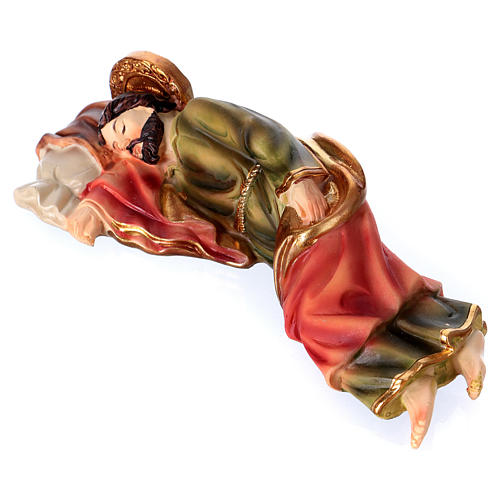Estatua de resina San José que duerme 12 cm 3
