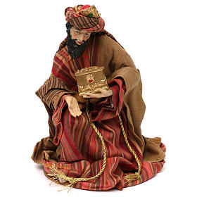 Tre Re magi stile orientale resina colorata 30 cm