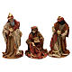 Three Kings figurines oriental style, in colored resin 30 cm s1