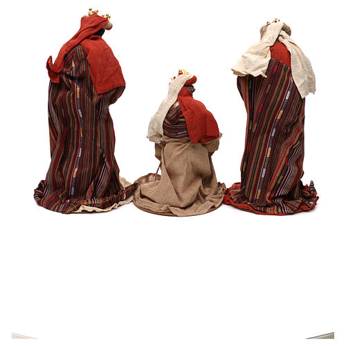 Drei Heilige Könige orientalischen Stil 42cm Harz und Stoff 5